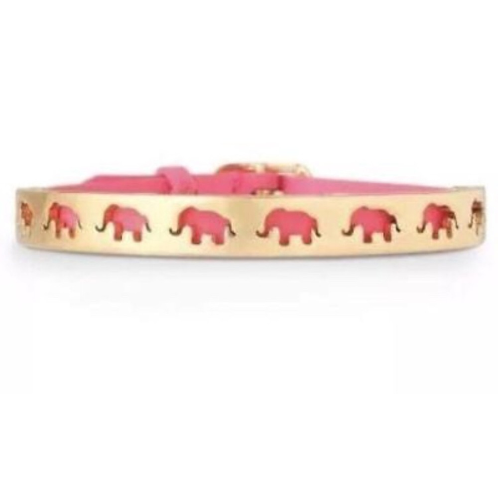 Stella and Dot pink elephant bracelet